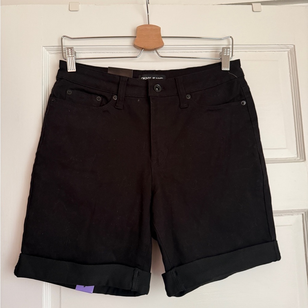 DKNY JEANS - Black Soft Denim Shorts